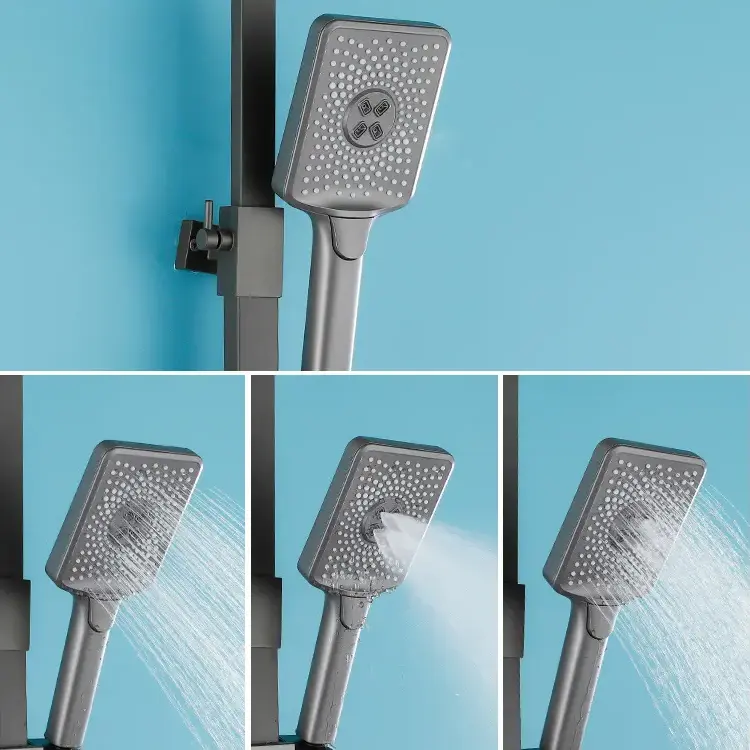 One Key Stop brusehoved med selvrensende dyser
